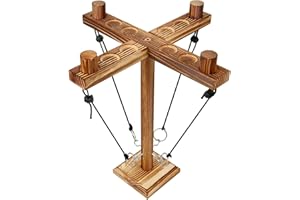 nanoable Ring Toss Games for Adults, Fun Hook and Ring Game with Carrying Bag, Outdoor Indoor Party Game, Board Games for Family, Bar, Party, Game Nights