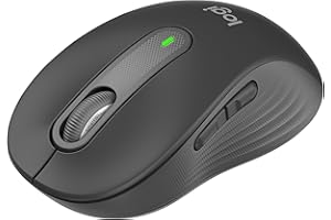 Mouse Sem Fio Logitech Signature M650 com Design de Tamanho Compacto, Clique Silencioso, Botões Laterais Personalizáveis, Conexão USB e Bluetooth - Grafite