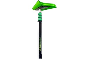 EVERSPROUT Never-Scratch SnowBuster and Ice Scraper 7-to-24 Foot (Up to 30 Ft Standing Reach) | Pre Assembled Extendable Roof Rake for Snow Removal | Heavy-Duty Aluminum, Soft Foam Pad