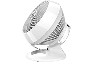 Vornado 460 Whole Room Air Circulator, Small Fan with 3 Speeds, Adjustable Tilt, Easy to Clean, Moves Air 70 Feet, Quiet Fan for Home, Office, Bedroom, White