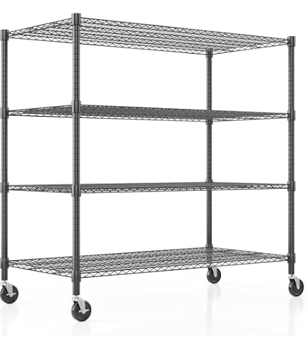 27 Gallon Tote Storage Rack, Heavy-Duty Storage Bin Rack