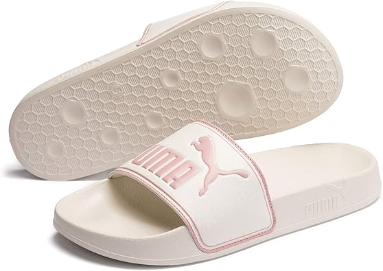 clear pink puma slides
