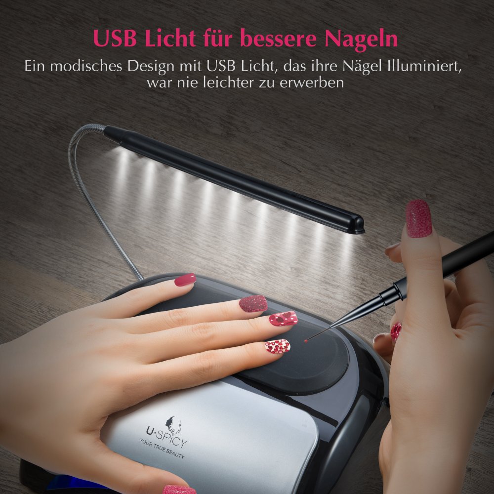 Nagel Lampe Mit LED – Uspicy UV Für Nägel Nageldesign