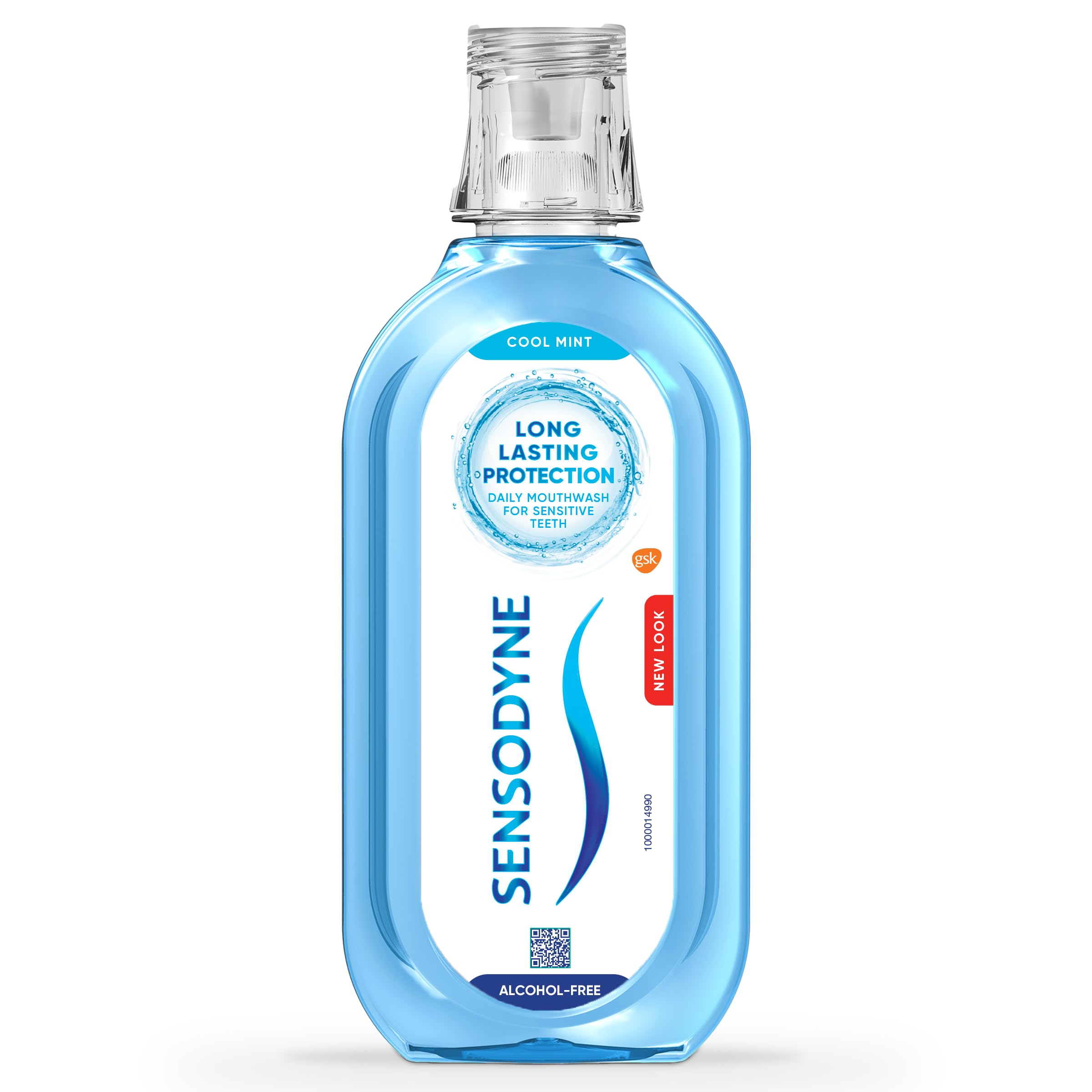 Sensodyne Mouthwash for Sensitive Teeth, Alcohol Free Mouth Wash, Cool Mint Flavour, 500ml