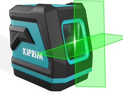 Kiprim Green Laser Level LV8 with Adjustable Brightness Self Leveling Pulse