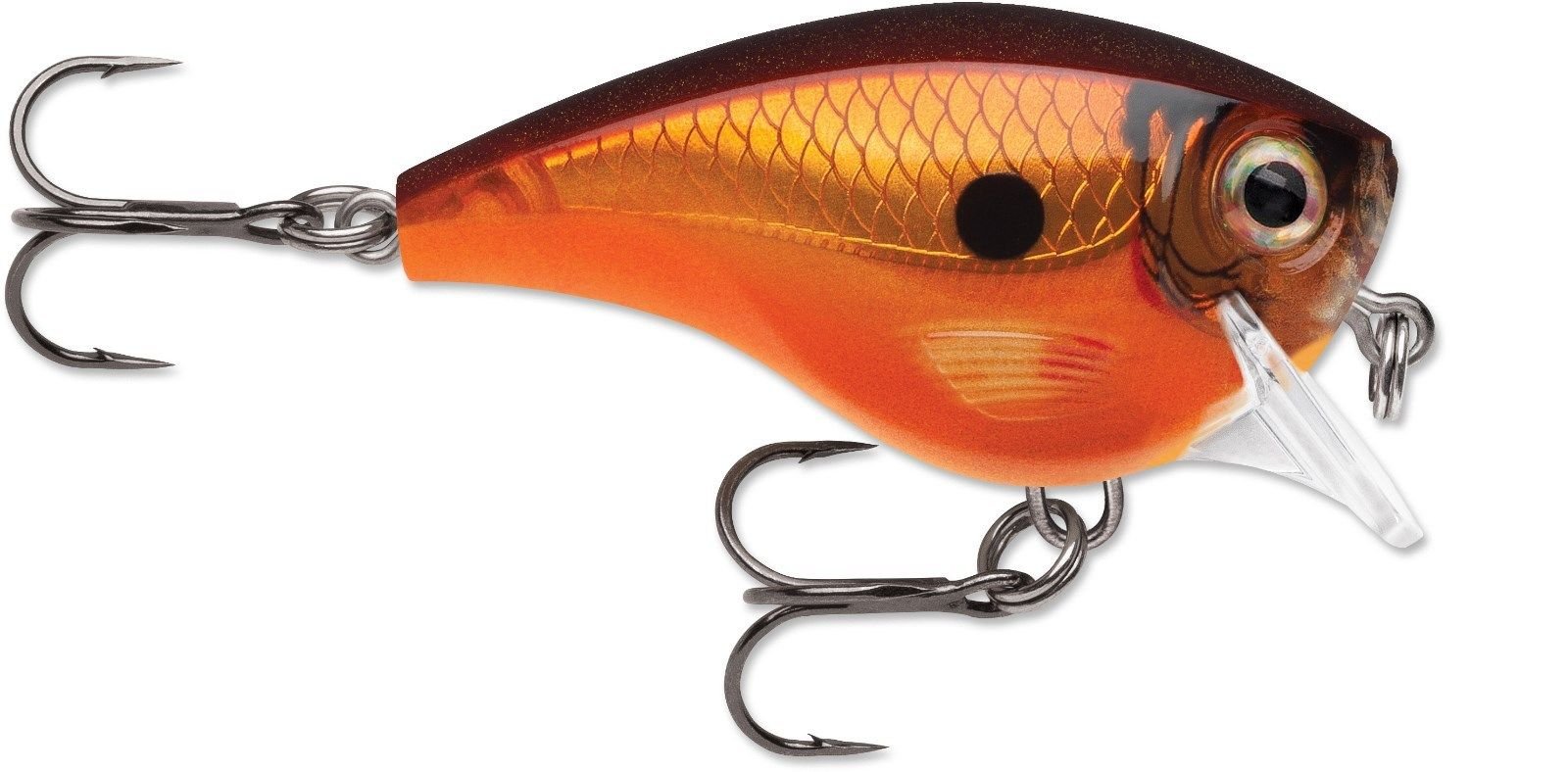 Rapala Balsa Xtreme Brat Hard Bait Lure, Freshwater, Size 03, 2" Length, 3' Depth, 3/8 oz, Tamale, Package of 1