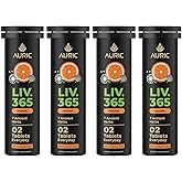 Auric Herbal Liver Support Supplement | Milk Thistle (Silymarin), Turmeric, Garlic, Ginger for Liver Health | Advanced Detox & Cleansing Formula for active Liver | 80 Tablets | Plant Based Gluten-Free