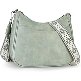 APHISON Trendy Leather Crossbody Purse with Adjustable Strap, Women's Shoulder Handbag