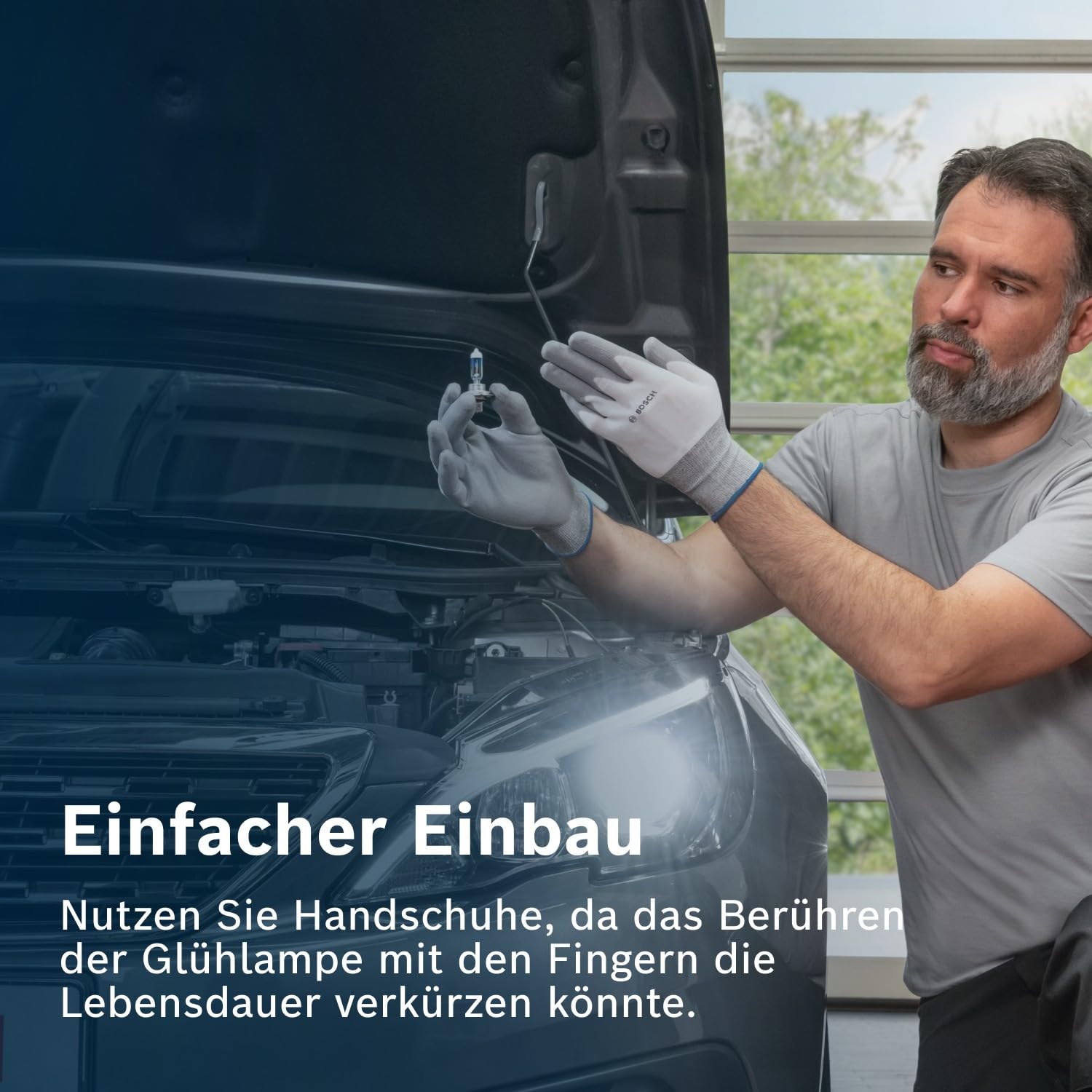Bosch H4 Longlife Daytime Halogen-Glühlampe für Auto-Scheinwerfer, 12 V 60/55 W, mit langer Lebensdauer - Lampensockel Typ P43t - 2er-Pack Ersatz-Scheinwerferlampen 7