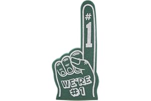 FUNSTITUTION Giant Foam Finger 18 Inch- We're Number 1 Foam Hand for All Occasions - Cheerleading for Sports - Exciting Vibrant Colors use as Celebration Pom Poms- Great for Sports Events Games School Business