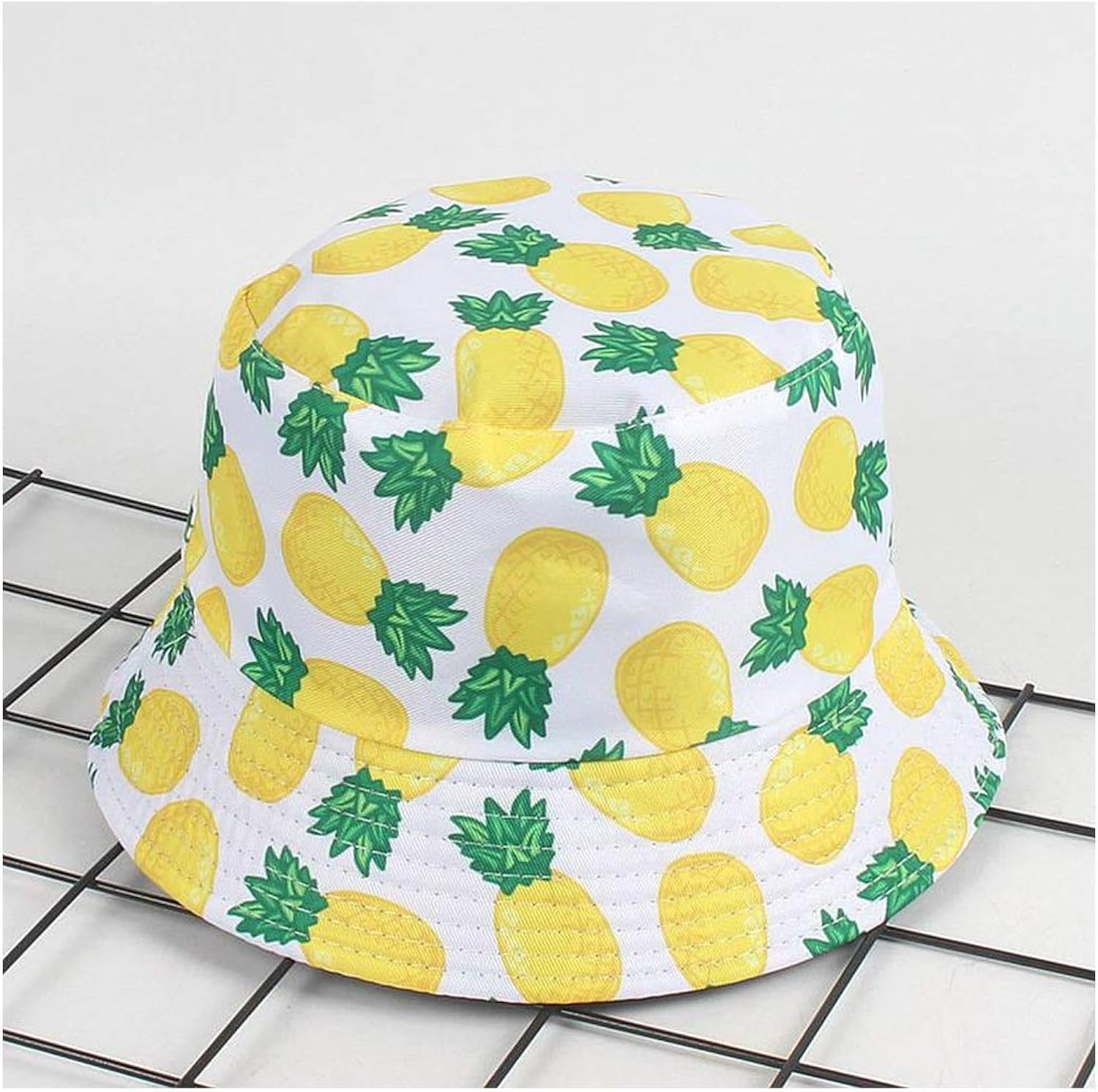2019 Cotton Pineapple Print Bucket Hat Fisherman Hat Outdoor Travel Hat