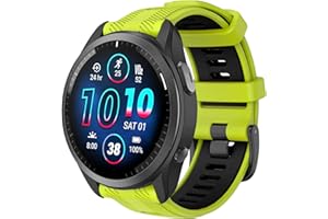 ISABAKE Watch Band for Garmin Forerunner 965/Forerunner 955/Forerunner 945/Forerunner 935,Soft Silicone 22mm Replacement Bands compatible with Fenix 5/ Fenix 5 plus/Fenix 6/ Fenix 6 Pro/Approach S60