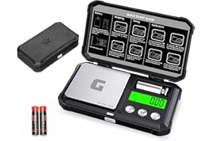 GRAM PRES Digital Pocket Gram Scale 300g x 0.01g Accuracy， Small Mini High Precision Jewelry Scale Digital Weight Grams and O