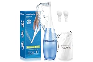 Peri Bottle 450ml - Perineal Bottle BPA-Free, Portable Bidet Reusable & Eco-Friendly, Travel Bidet With Replacement Head for 