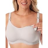 Momcozy Nursing Bras for Breastfeeding, Seamless Ultra Comfort Maternity Bra with Performax™ Technology U Neck Pregnancy Bra