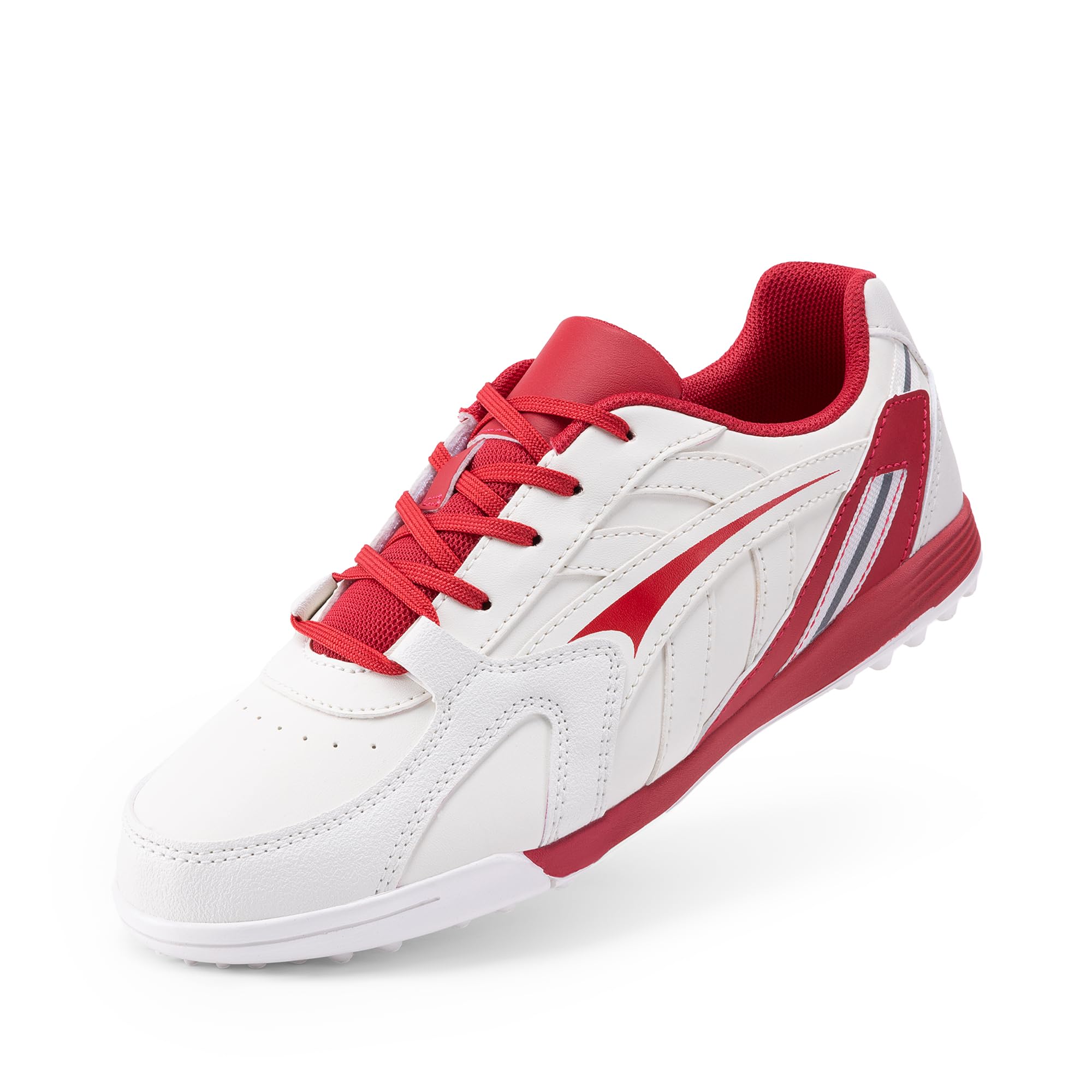 Photo 1 of DREAM PAIRS Boys Girls Soccer Cleats Kids Youth Baseball Softball Cleats Outdoor Sneaker for Little/Big Kid/Toddler,Size 1 Little Kid,Beige/Red,KKUMSO2504