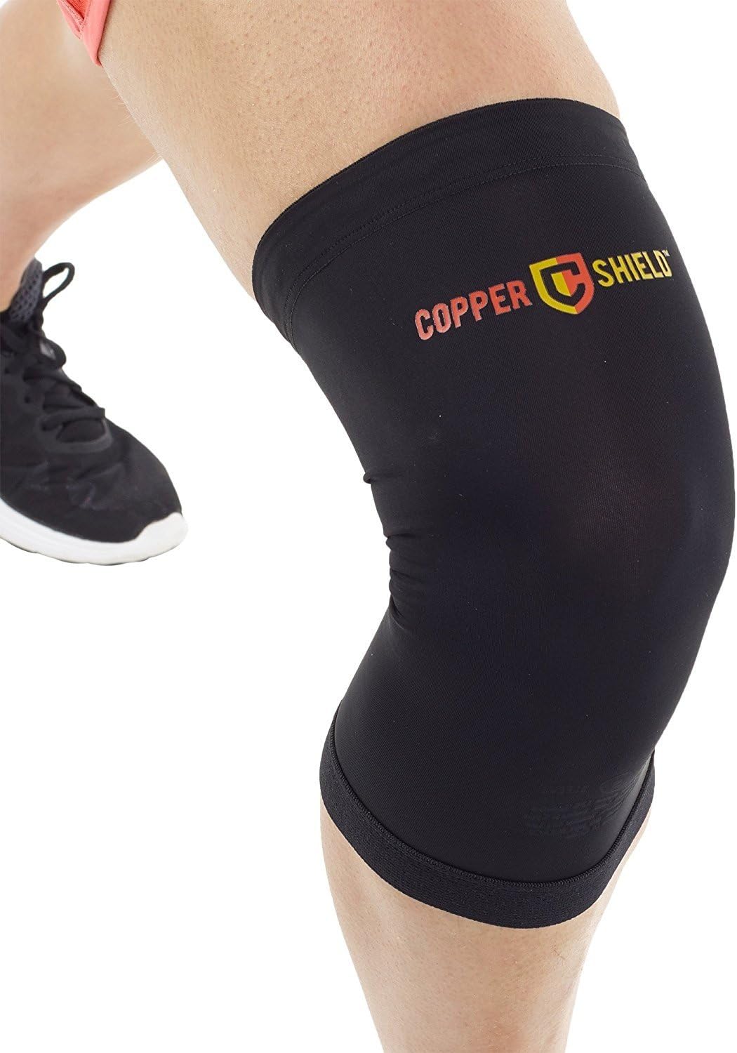 Copper Shield Knee Sleeve, Infused With Copper For Extra Protection And Comfort, Ideal For Knee Inflammation And Swelling, Meniscus Damage, Injury Repair, Circulation And Pain Relief