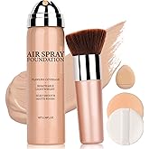 QIUFSSE Airbrush Foundation Makeup Spray Full Coverage Foundation for Mature Skin,Long-lasting Airbrush Flawless Setting Spray,Waterproof Foundation for Smooth Radiant Skin (05 Light)