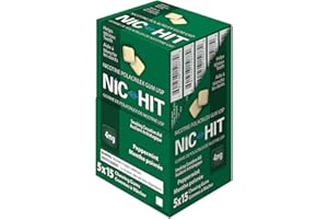 Nic-Hit Nicotine Gum 4mg – Mint Flavor – Quit Smoking Aid for Heavier Smokers – Helps Manage Intense Cravings & Withdrawal Sy