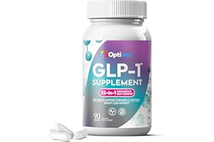 Optiwav GLP-1 Supplement for Weight Loss - 32-in-1 GLP1 Booster with Probiotics for Women & Men - Natural Daily Oral Support to Boost Fat Burn Metabolism & Gut Health - Vegan Gluten Free Sugar Free