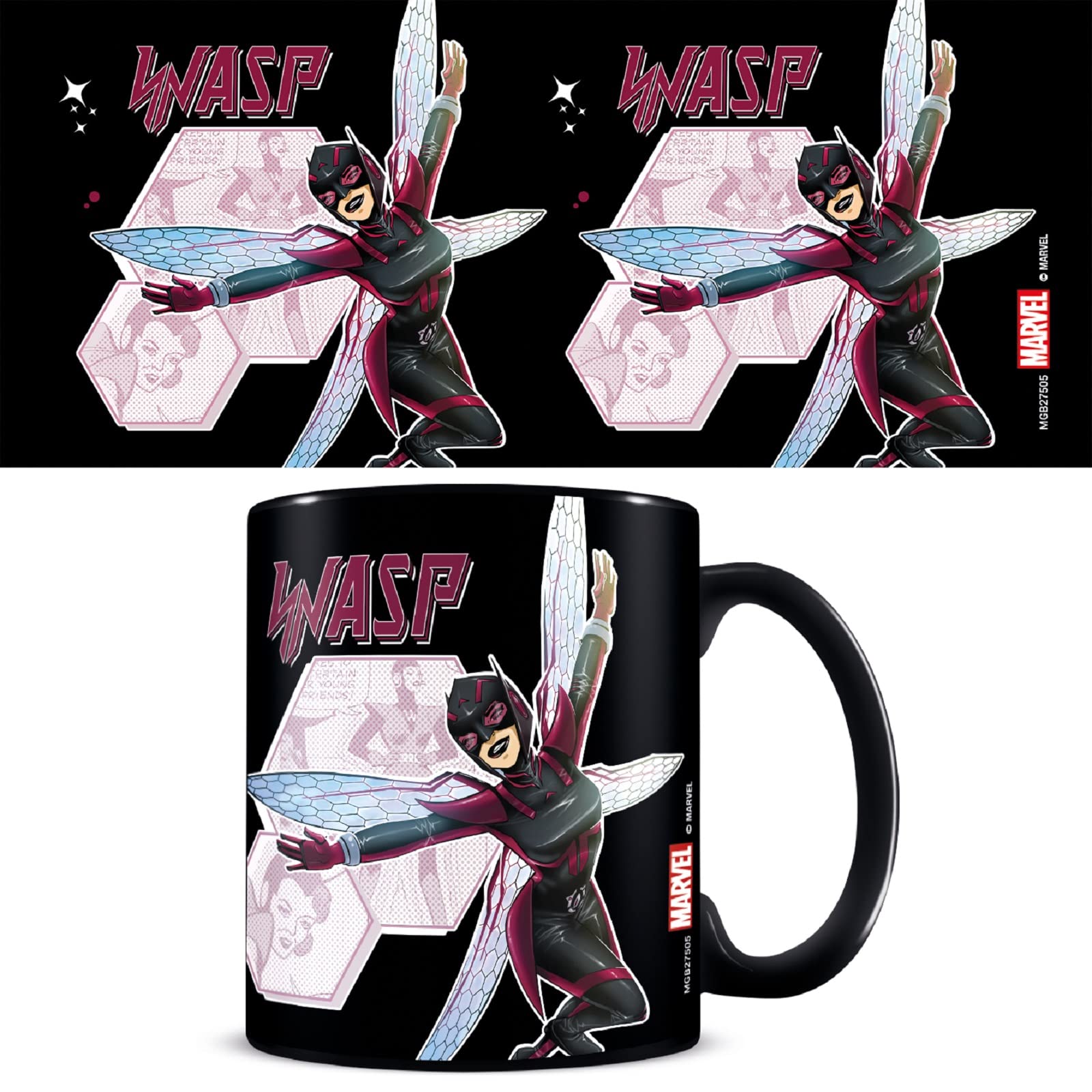 Pyramid International Marvel The Wasp Coffee Mug in Presentation Gift Box (Wasp Design) 11oz Ceramic Mug, Coffee Mugs for Women and Men - Official Merchandise