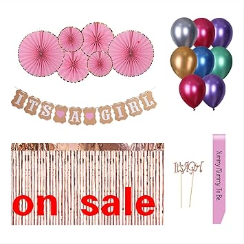 Amazon Com Baby Shower Decorations For Girl Pink Princess Rose Gold Amazon Com Baby Shower Decorations For Girl Pink Princess Rose Gold