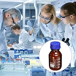 PATIKIL 250mL Reagent Media Bottle, 4Pcs Round