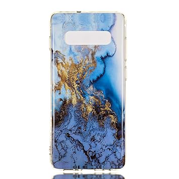 Lomogo Samsung Galaxy S10+ (S10 Plus) / G975 Case Soft Silicon Case Shockproof Anti-Scratch Marble Case Cover for Samsung Galaxy S10+ (S10Plus) - LOYHU190140 L8