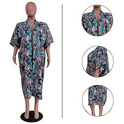 OLUOLIN Women's Casual Tie Dye Print Long Sleeve