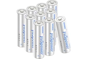 Fuspower AA Batteries 10-Pack Double A Batteries 10-Year Shelf Life1.5V LR6 AA Alkaline Battery for Clock, Remote Controllers, Flashlights and Household Office Devices