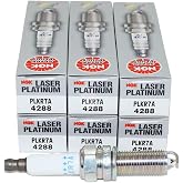 NGK 4288 Laser Platinum Spark Plugs PLKR7A Compatible with Select Mercedes-Benz, Dodge &amp; Freightliner Sprinter V6 Applications (6 Pack)
