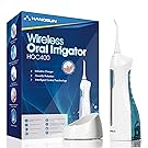 Hangsun Water Flosser Cordless Oral Irrigator Rechargeable Professional Portable Dental Flosser Ultra Water Jet HOC400 With Inductive Non-Contact Charger for Travel & Home Use