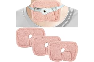 GZDDG 3 Pack Trach Pads, Reusable Trach Tube Covers, Tracheostomy Trach Tube Supplies, Tracheostomy Dressing Pads Tracheostomy Tube Holder Pad, Trach Pads for Adaptive Surgical Tracheostomy Pad