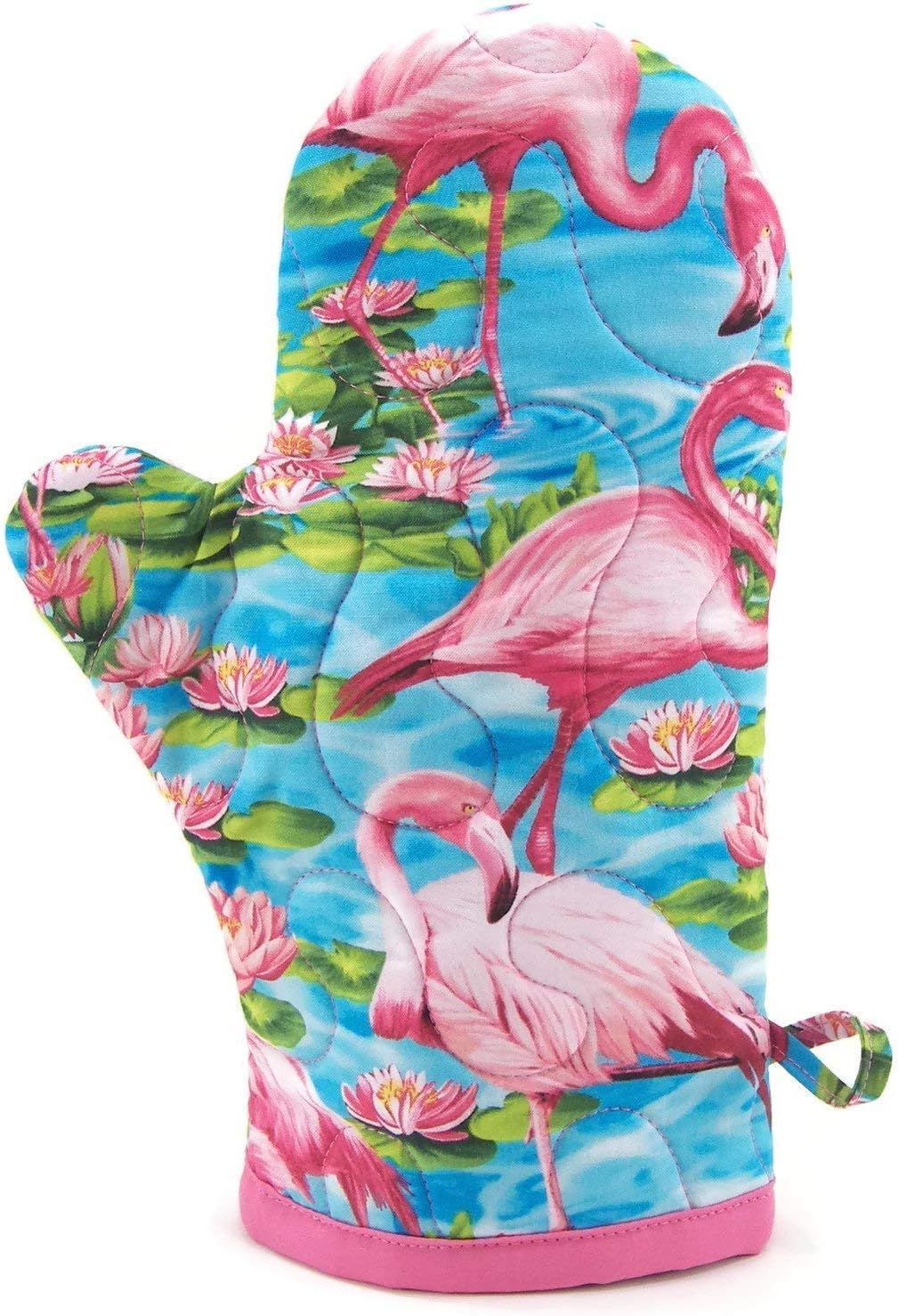 Pink Flamingo Oven Mitt - Insulated Pot Holder