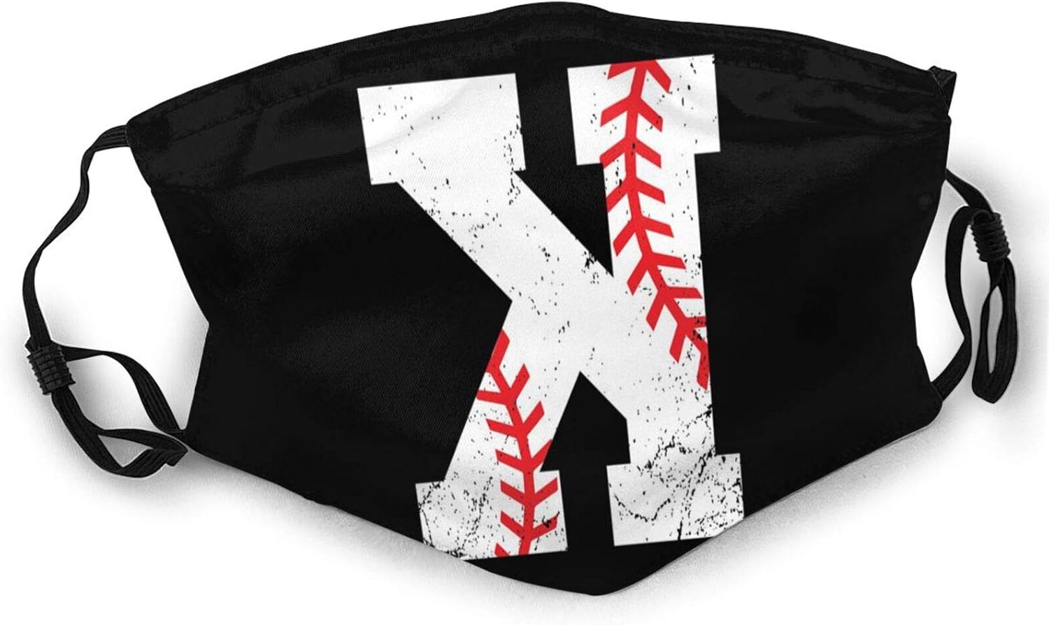 Face Mask Reusable Baseball Pitcher Strikeout K Adult DoubleSided