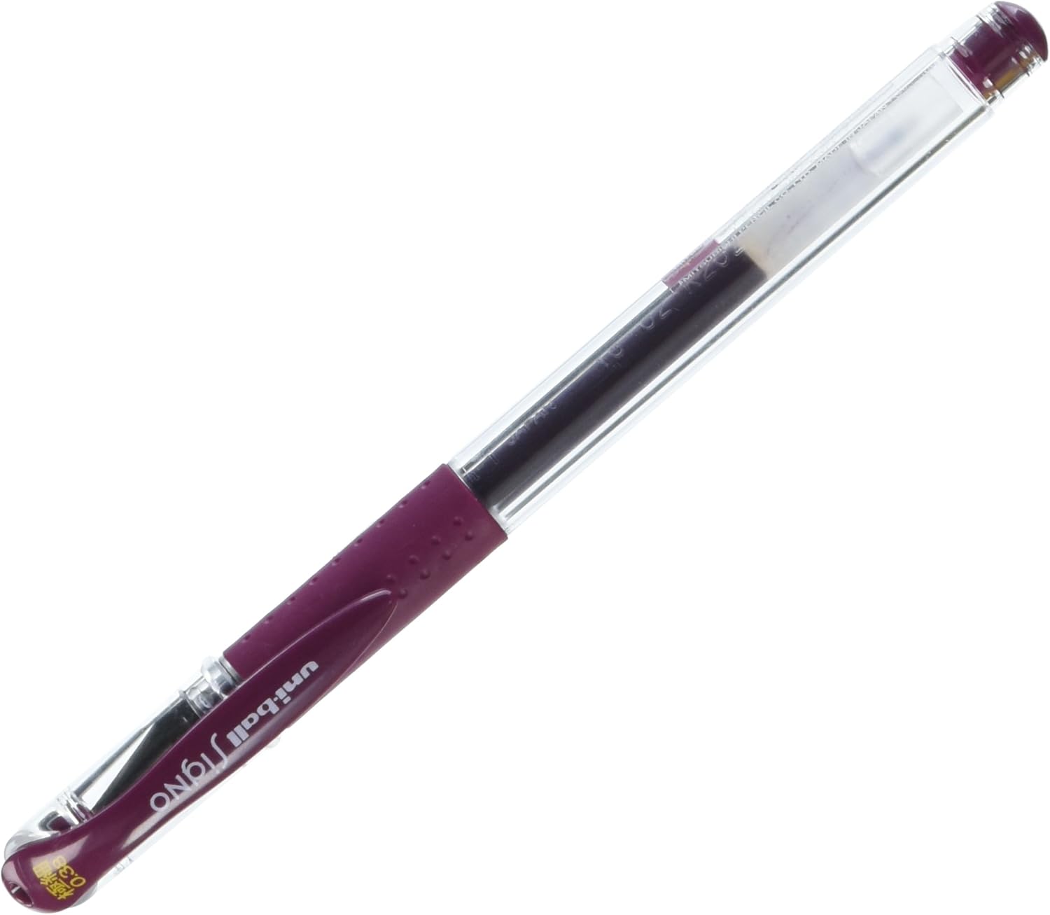 Uni Gel Ballpoint Pen UniBall Signo Extra Fine 0.38mm, Bordeaux Black