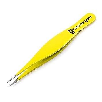 Tweezer Guru Yellow Tweezers For Ingrown Hair By Tweezerguru