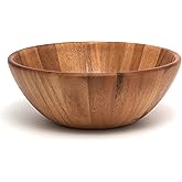 Lipper International Acacia Round Flair Bowl