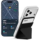 MOFT MagSafe Wallet Stand with Apple Find My, Ultra-Slim Trackable Strong Magnetic Phone Card Holder, 3-in-1 Multi-Angle Adjustable Phone Stand for iPhone 18/17/16/15/14/13 Series, Jet Black