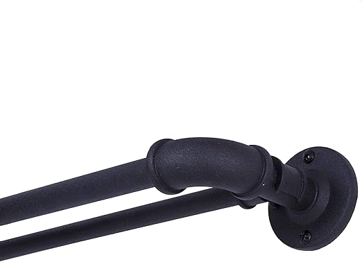 Amazon Com Sun Zero Bronn Wrap Around Window Double Curtain Rod