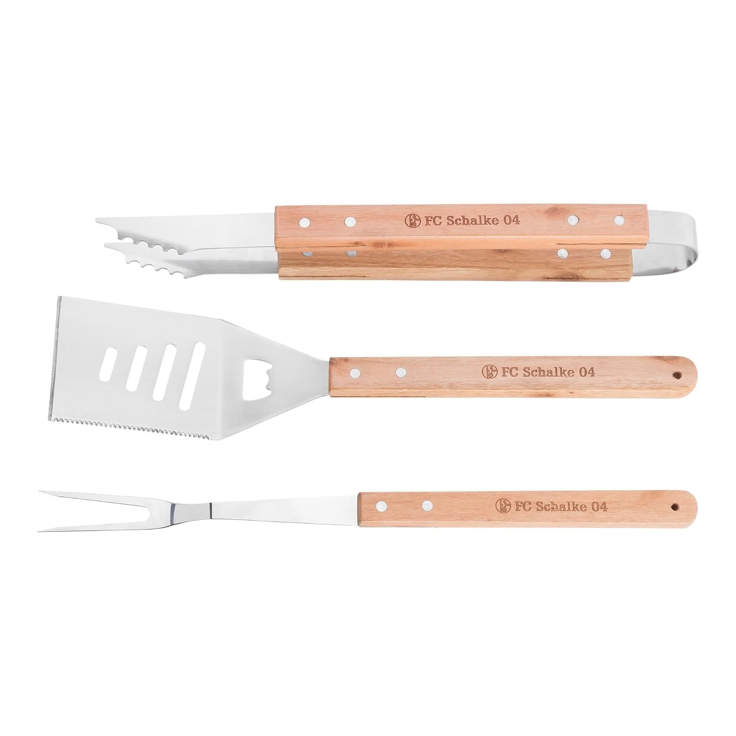 Grillen Fc Schalke 04 Gluck Auf Grillbesteck Besteck Garten Luxdental Si