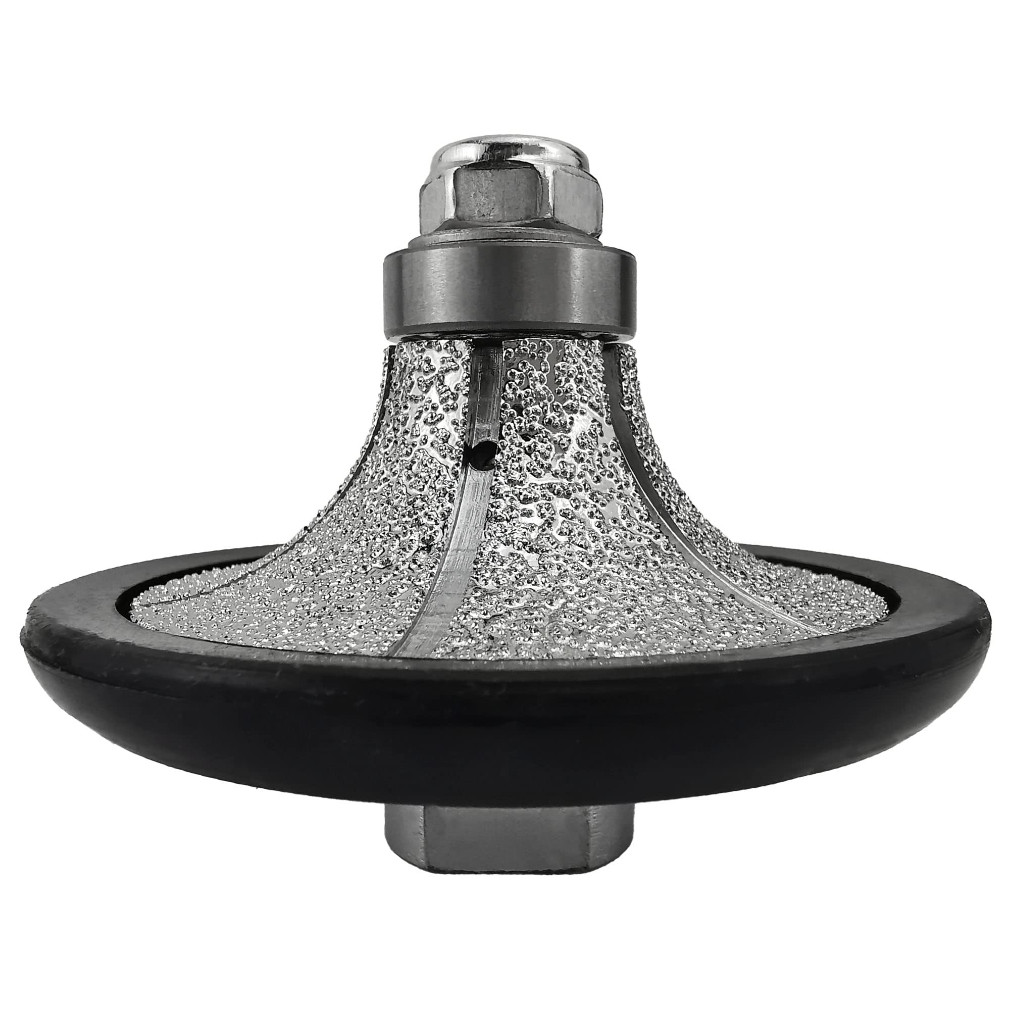 NBB Diamond Profile Wheel Diamond Router Bit Diamond Milling Drill chamfer Bit Grinding Wheel for Profiling Porcelain Tile Ceramic Granite Marble Stone Use on Angle Grinder (Half-Bullnose B25) — image 1