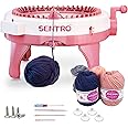 SENTRO Knitting Machine, Knitting Machine 48 Needles with Row Counter, Adult Intelligent Circular Knitting Machine, Knitting Board Rotary Double Knitting Machine kit(48H)