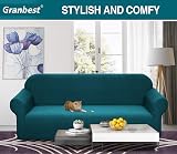 Granbest Premium Water-Repellent 4 Seater Sofa Slipcover Blackish Green view 2