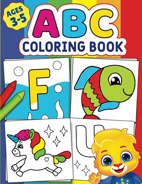 ABC Coloring Book: Color 100+ Animals, Birds, Vehicles, Fruits, Toys & Alphabets For Boys & Girls | Coloring Book for Toddler