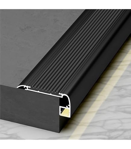Escalón De Aluminio Para Escalera, Protector De Borde De Escalera En Forma De L, Tira De Protección, Nariz De Aluminio Con Estriado Antideslizante, Borde De Nariz En Forma De L, Para
