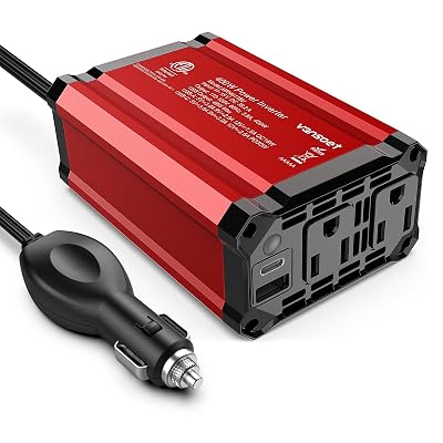 400W Car Power Inverter PD 30W Fast Charging,Vansoet DC 12V to AC 110V Car Inverter Aluminum Housing,USB C PD30W and USB-A QC 18W Port - Dual AC Plug Adapter Outlet for Vehicles,Laptop,Phones,Camera