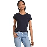 Mott & Bow Women’s Classic Crew Neck T-Shirt – Premium Cotton Modal Blend, Everyday Fit, Durable & Tagless