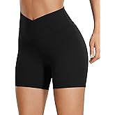 QUEENIEKE Women's Blue High Waist Cycling Athletic Shorts