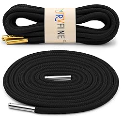 YJRVFINE Athletic Round Shoe Laces: 2 Pairs 55 Inch